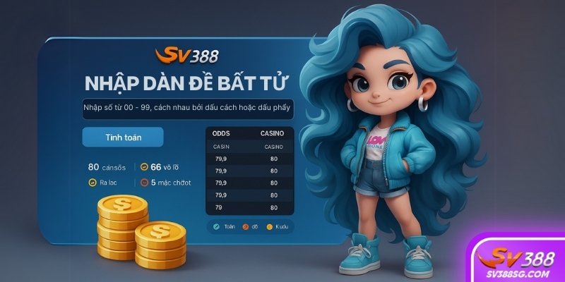 Công cụ dàn đề bất tử tại SV388 cho phép theo dõi tần suất và hiệu chỉnh số tự động